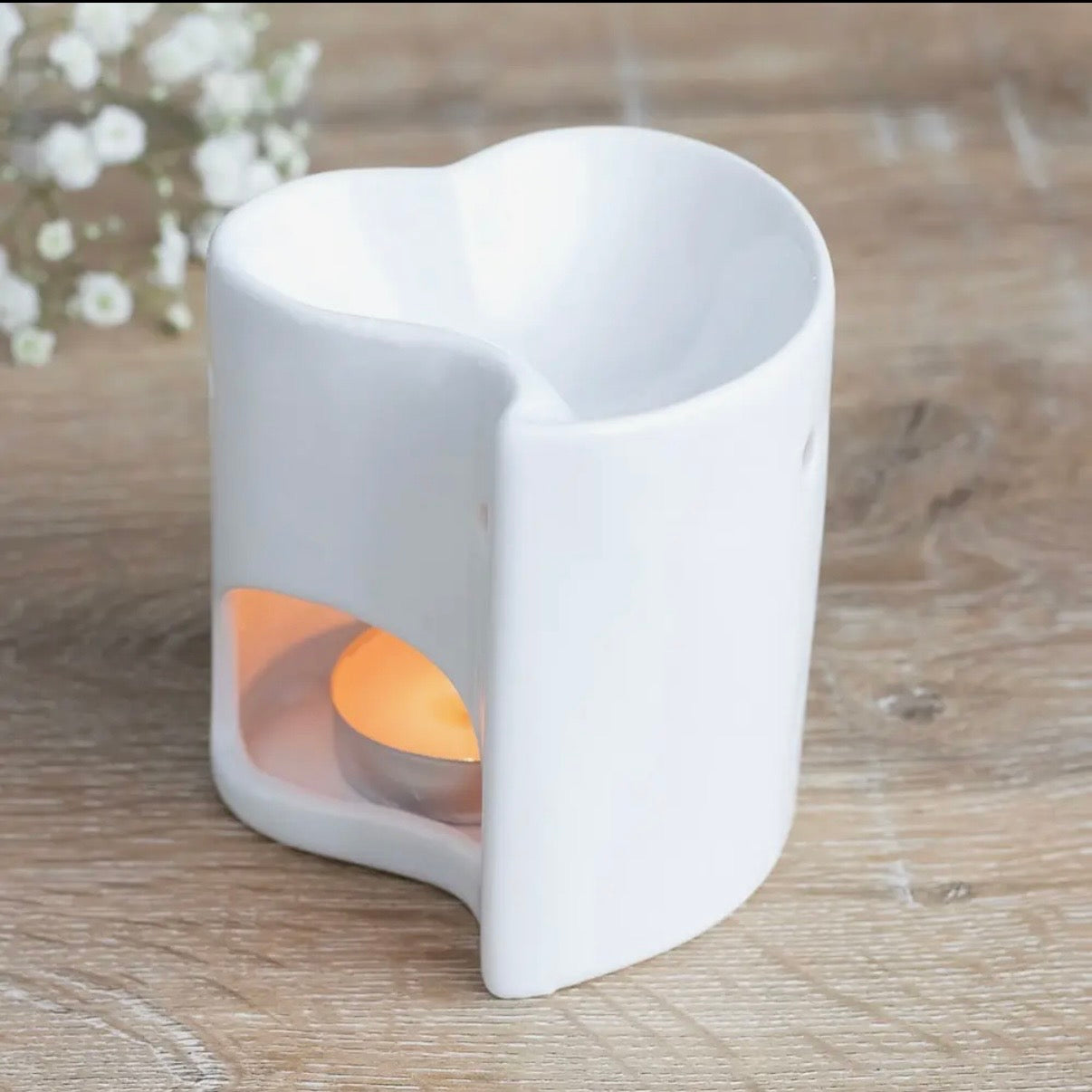 Brûle parfum Cœur blanc